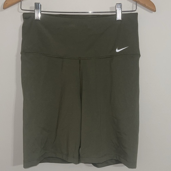 Nike Olive Green Bike Shorts - Picture 2 of 6
